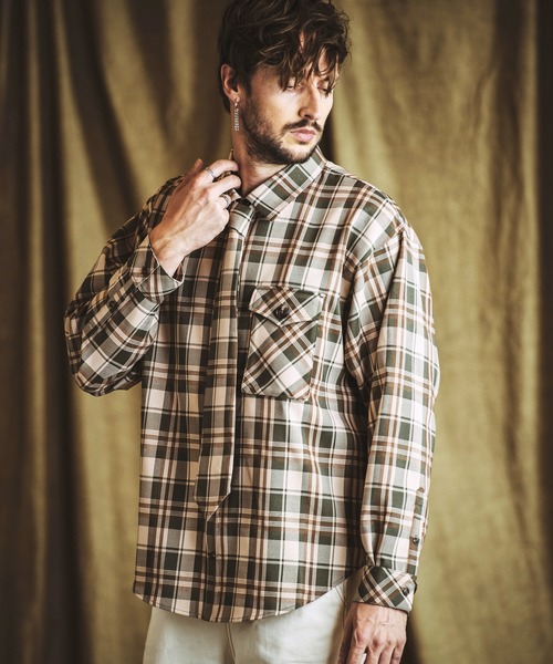 AKIO チェックシャツ DIRTY CLEAN SHIRTS AKIO チェックシャツ DIRTY CLEAN SHIRTSの通販はau PAY マーケット