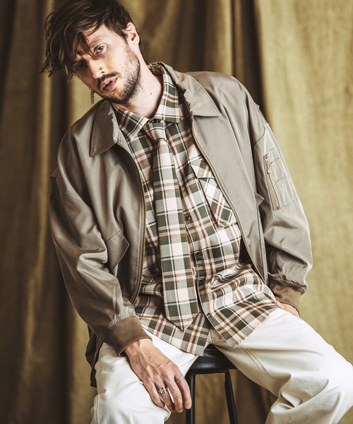 ItzKingDavid　確認用 NO ID.（ノーアイディー） シャツ 「NO ID.」Check Shirt with Necktie
