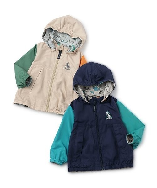 kladskap ブルゾン アウター 恐竜リバーシブルウィンド