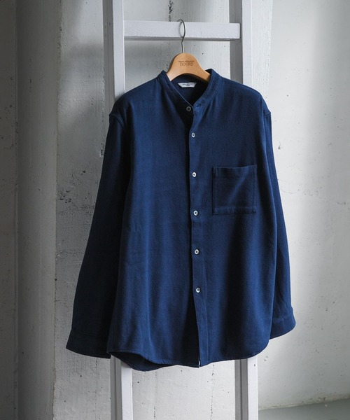 URBAN RESEARCH DOORS バンドカラーシャツ URBAN RESEARCH DOORS シャツ オックスバンドカラーシャツ