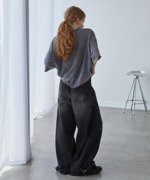 Spielio ジーンズ 「Spielio」Vintage like foil print denim