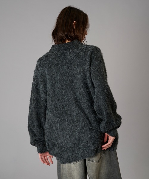 kutir セーター ニット MOHAIR BLEND KNIT POLO/モヘアブレンド