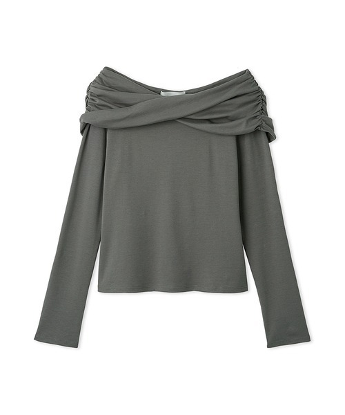 CELFORD（セルフォード） ツイストケープカットソー グレー CELFORD tシャツ ツイストケープカットソー レディース