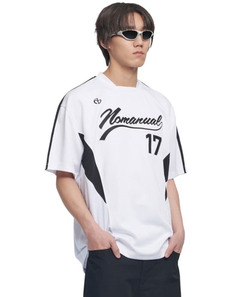 tシャツ A'GEM/9 × .kom「NOMANUAL/ノーマニュアル」SWEEP BASEBALL JERSEY/スウィープ ベースボールジャージ