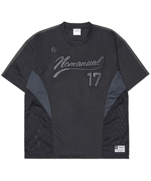 tシャツ A'GEM/9 × .kom「NOMANUAL/ノーマニュアル」SWEEP BASEBALL JERSEY/スウィープ ベースボールジャージ NOMANUAL tシャツ A'GEM/9 × .kom「NOMANUAL/ノーマニュアル