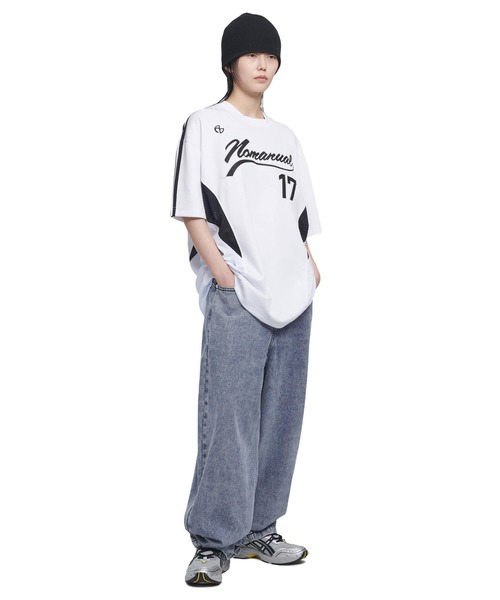 tシャツ A'GEM/9 × .kom「NOMANUAL/ノーマニュアル」SWEEP BASEBALL JERSEY/スウィープ ベースボールジャージ NOMANUAL tシャツ A'GEM/9 × .kom「NOMANUAL/ノーマニュアル
