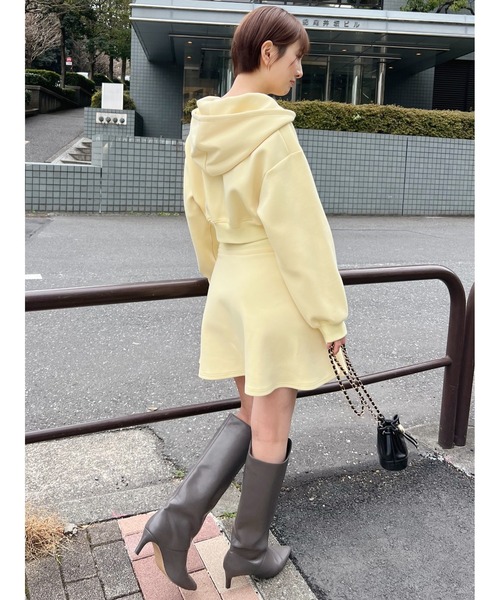 SNIDEL ワンピース スウェットミニセットアップ : ZOZOTOWN