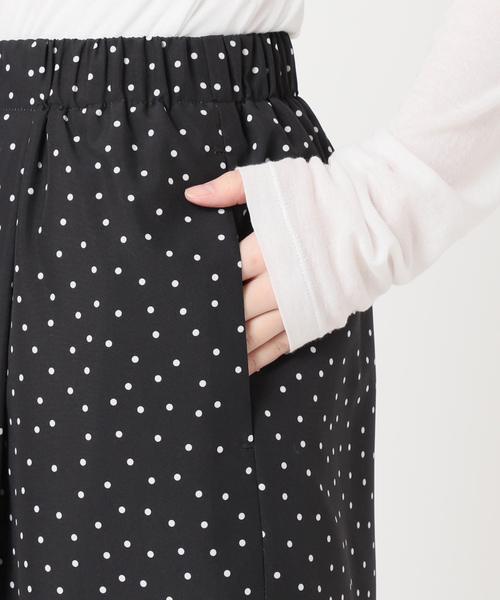 Spick＆Span スラックス パンツ 「WEB限定追加」ドットプリント