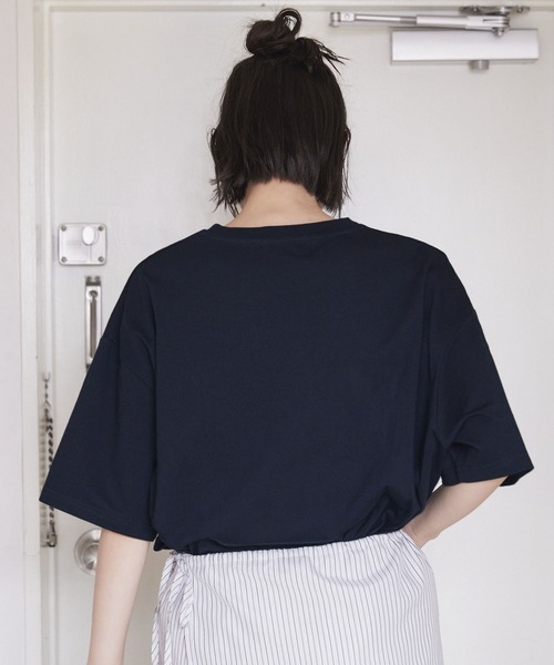★オーバーサイズ 半袖 テクスチャード生地 Tシャツ Unblend tシャツ 「Unblend」リアルイラスト アソート