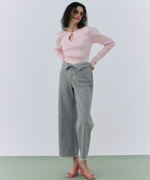 スウェットパンツ ジャージ SWEAT SLACKS PANTS/スウェットスラックスパンツ レディース_7