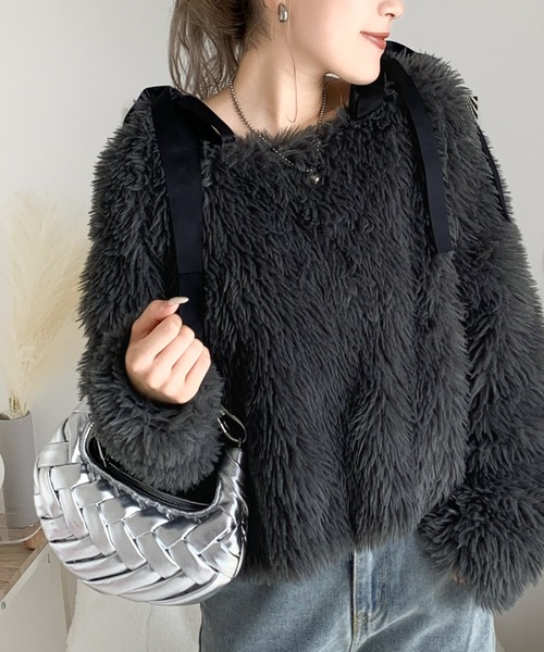 「mily bilet」 長袖カットソー X-LARGE アイボリー レディース_画像2