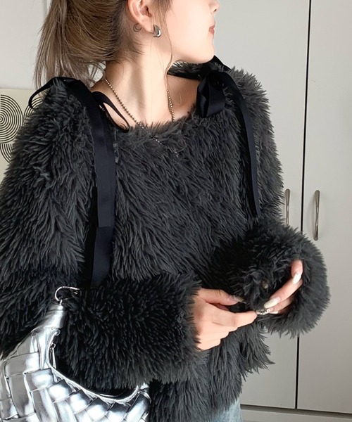 「mily bilet」 長袖カットソー X-LARGE アイボリー レディース_画像4