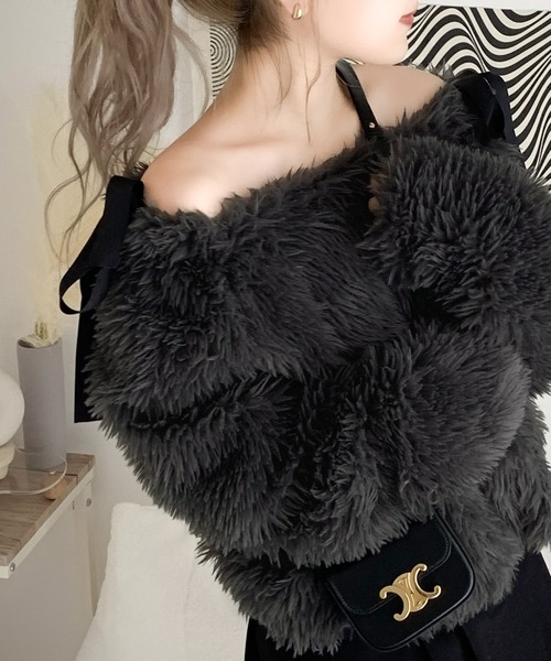 「mily bilet」 長袖カットソー X-LARGE アイボリー レディース_画像7