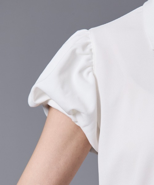 tシャツ パフスリーブポロシャツ「大きいサイズ有」シックスタイルゴルフ レディース CHIC STYLE tシャツ パフスリーブポロシャツ「大きいサイズ有