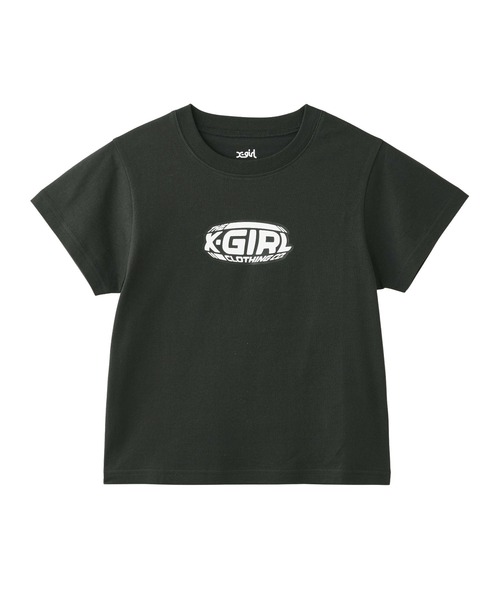 X-girl tシャツ EXPAND LOGO S/S BABY TEE レディース