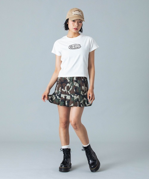 tシャツ LOGO AND NUMBER S/S BABY TEE レディース LOGO AND NUMBER S/S BABY TEE｜エックスガールの通販｜&mall