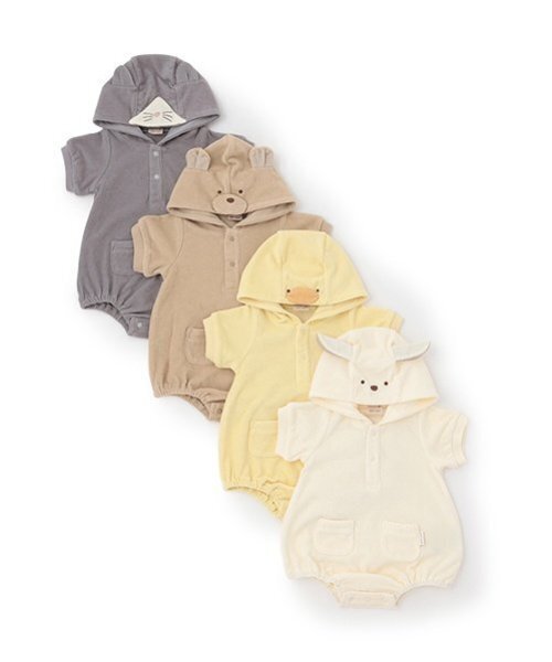 petit main ベビー服 ロンパース アニマルなりきりセット : ZOZOTOWN