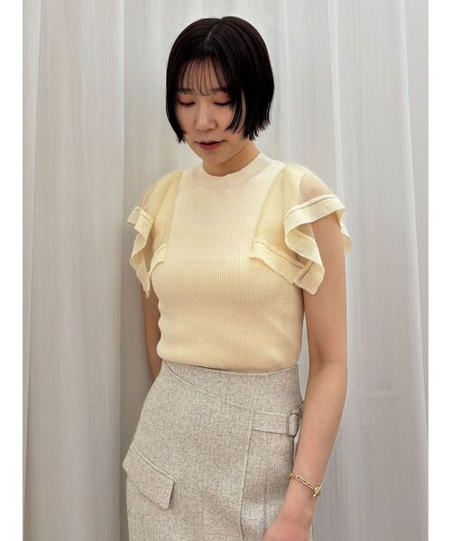 ニット セーター ハンカチーフスリーブニットプルオーバー レディース | LAGUNAMOON | 01