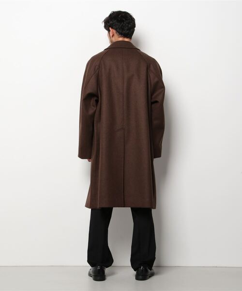「Steven Alan」 ステンカラーコート L ダークブラウン メンズ_画像4