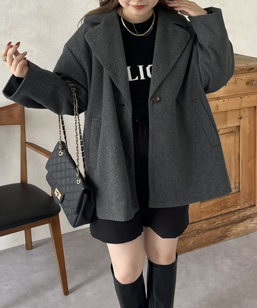 「prose verse」 チェスターコート MEDIUM ブラウン レディース_画像2