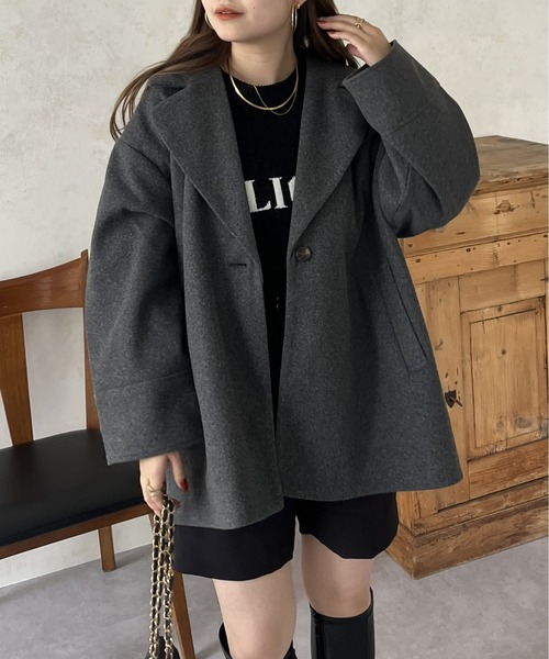 「prose verse」 チェスターコート MEDIUM ブラウン レディース_画像6