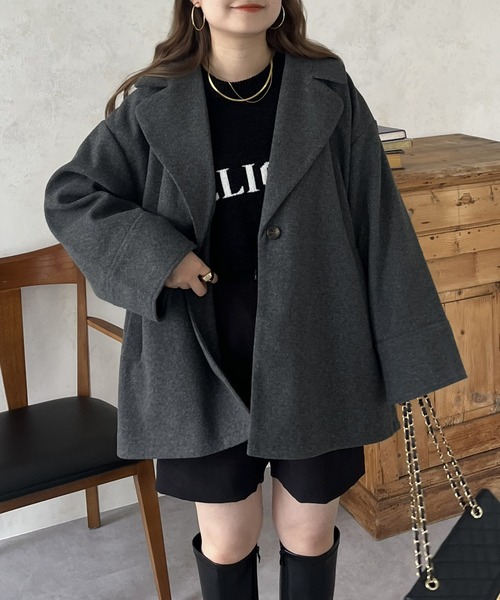 「prose verse」 チェスターコート MEDIUM ブラウン レディース_画像7