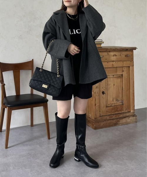 「prose verse」 チェスターコート MEDIUM ブラウン レディース_画像8