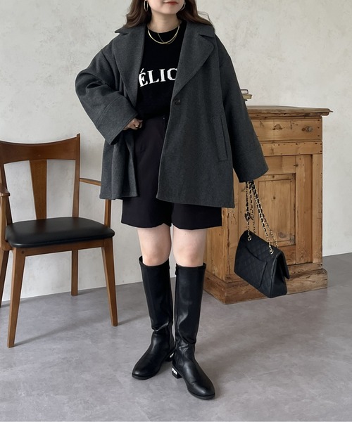 「prose verse」 チェスターコート MEDIUM ブラウン レディース_画像9