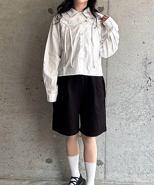 BEATJIVE ハーフパンツ レディース 膝下 五分丈 デニムパンツ