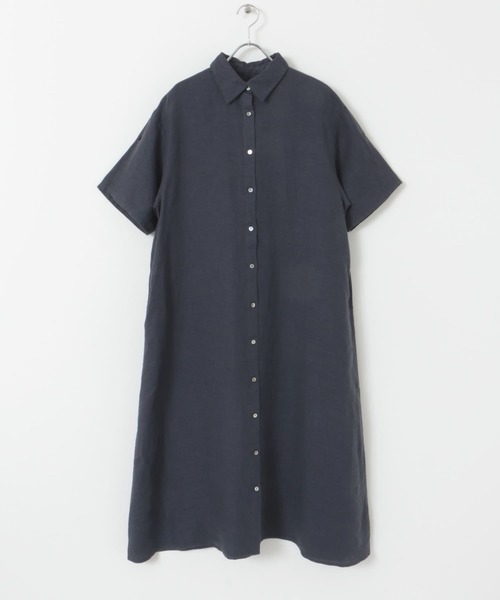 URBAN RESEARCH DOORS 青 半袖カットソーワンピース 新品 URBAN RESEARCH DOORS（アーバンリサーチドアーズ）の「『UR