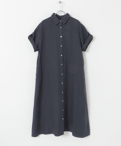URBAN RESEARCH DOORS　リネン シャツワンピース URBAN RESEARCH DOORS（アーバンリサーチドアーズ）の「リネン前