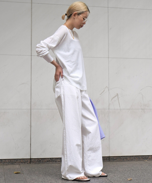 EVERYDAY I LIKE. tシャツ * New シアーワッフルTシャツ レディース 