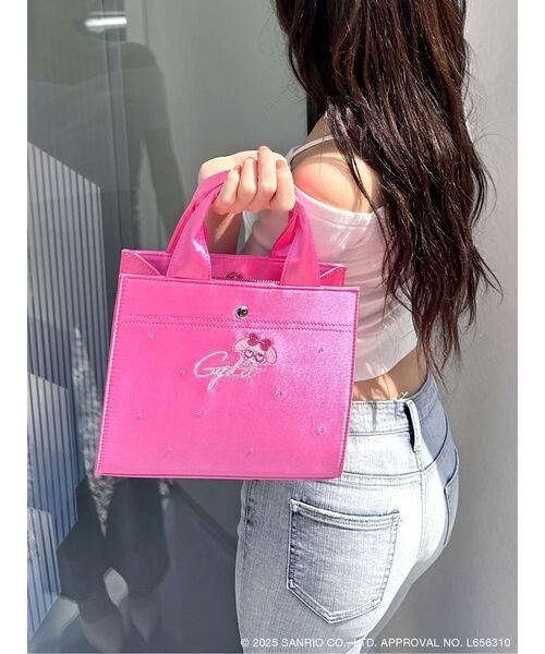GYDA ジェイダ 今期最新作 メロクロコラボ マイメロ クロミ ハンドバグ GYDA ハンドバッグ 「メロクロコラボ」my melody×GYDA bijou BAG