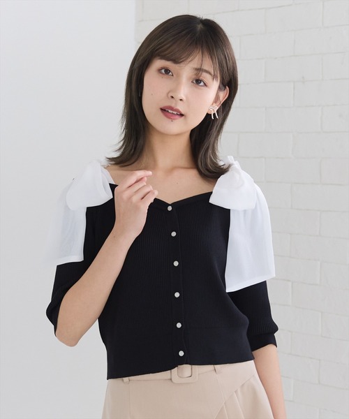 【まの】カーディガン＆クロスワンショルトップス 楽天市場】【OUTLET SALE】カーディガン《マルチwayボーダー