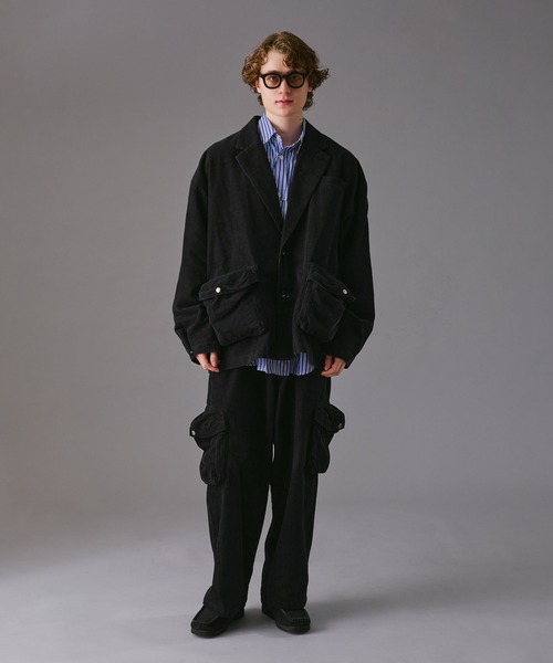 「WETTEMPT」 カーゴパンツ SMALL ブラック メンズ_画像3