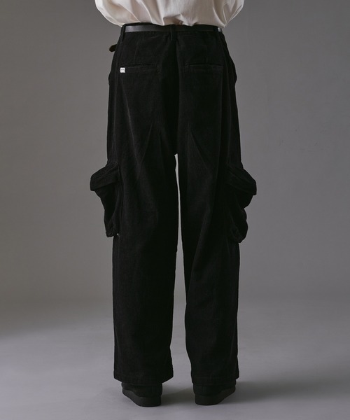 「WETTEMPT」 カーゴパンツ SMALL ブラック メンズ_画像9