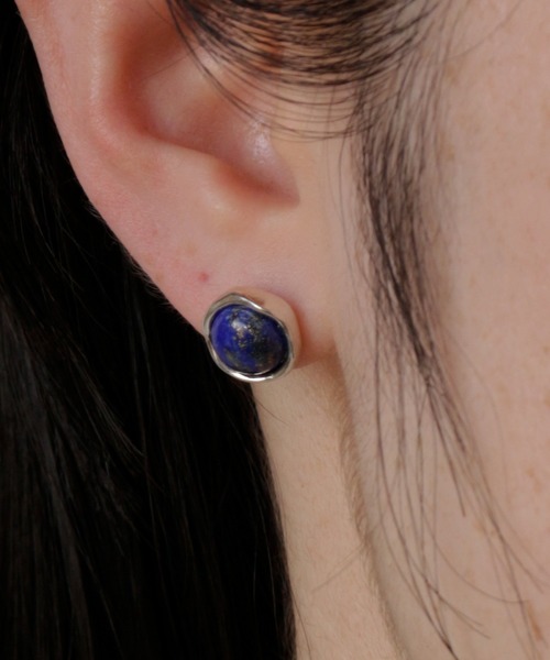 whoseA（フーシー） ピアス 「silver925」RoundgemstonePierce
