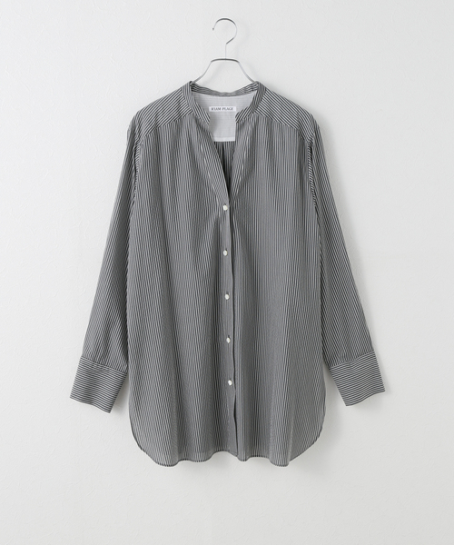 Plage R’IAM ブラウジング シャツ ブルー A サイズフリー セール】《追加》R'IAM ブラウジング シャツ（シャツ/ブラウス
