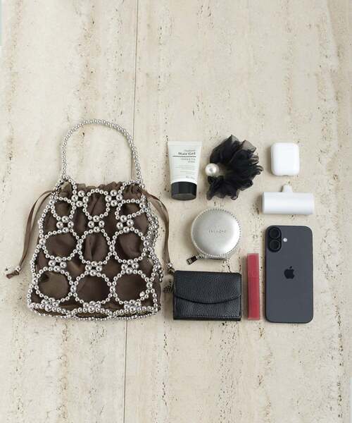 ANEMONE（アネモネ） ショルダーバッグ バッグ ビーズ編み巾着2WAY