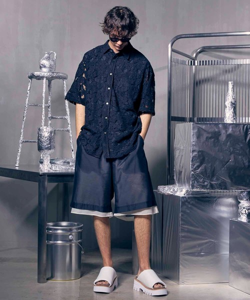 MAISON SPECIAL パンツ 「UNISEX」Layered Sheer Prime-Wide