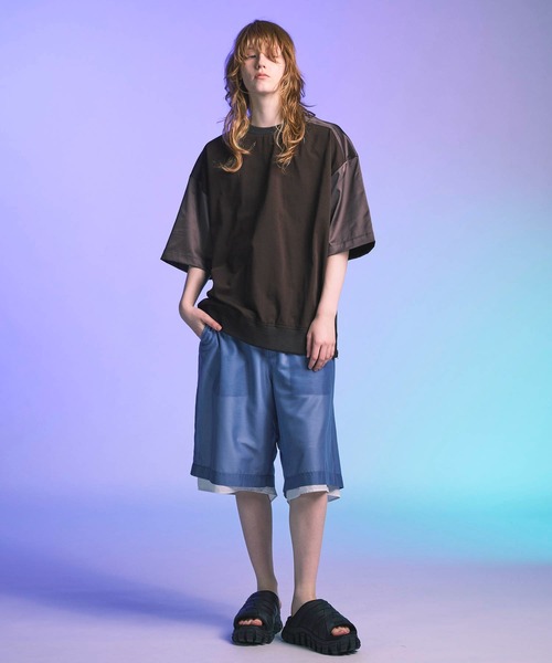 MAISON SPECIAL パンツ 「UNISEX」Layered Sheer Prime-Wide