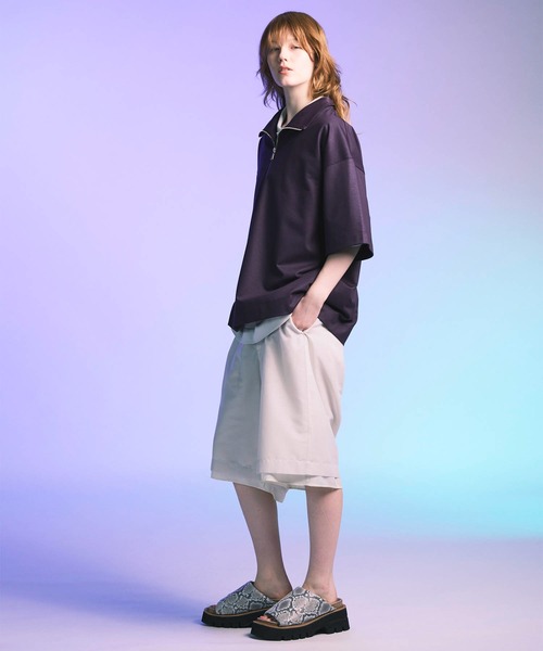 【美品】MAISON SPECIAL　これからの季節に◎快適性も抜群なパンツ MAISON SPECIAL パンツ 「UNISEX」Layered Sheer Prime-Wide