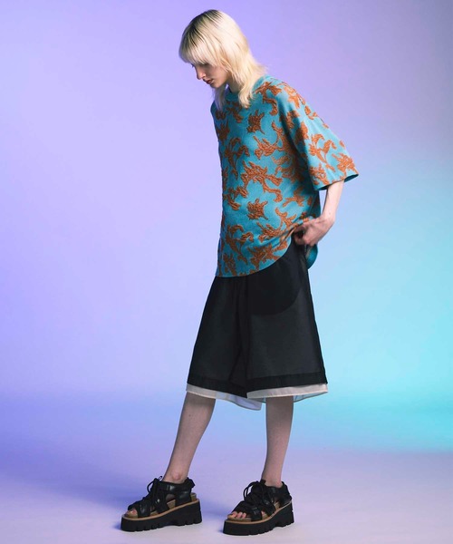 【美品】MAISON SPECIAL　これからの季節に◎快適性も抜群なパンツ MAISON SPECIAL パンツ 「UNISEX」Layered Sheer Prime-Wide