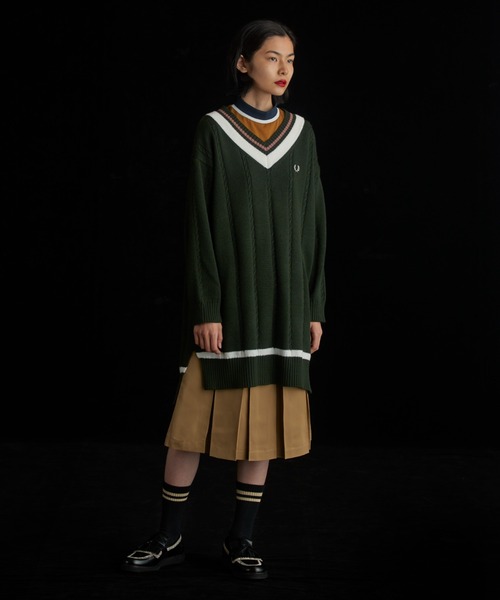 FRED PERRY（フレッドペリー） ニットワンピース 10 ベージュ