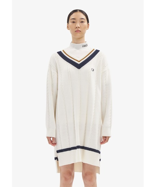 FRED PERRY（フレッドペリー） ニットワンピース 10 ベージュ