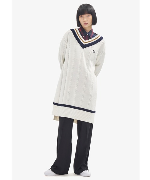 FRED PERRY（フレッドペリー） ニットワンピース 10 ベージュ