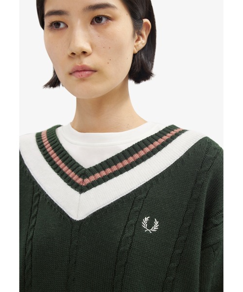 FRED PERRY（フレッドペリー） ニットワンピース 10 ベージュ