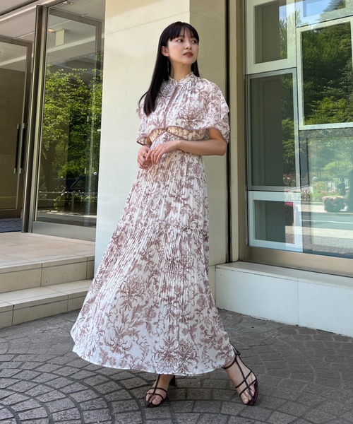 snidel 花柄ノースリーブロングワンピース サイズ1 花柄ノースリーブロングワンピース snidel スナイデル snidel