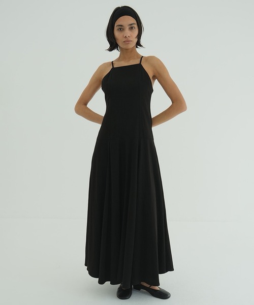 game様　クラネ CLANE 0 ブラック キャミワンピース ロングワンピース CLANE（クラネ） ワンピース FLARE CAMI ONEPIECE : ZOZOTOWN Yahoo!店