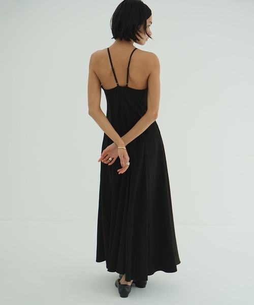 game様　クラネ CLANE 0 ブラック キャミワンピース ロングワンピース CLANE（クラネ） ワンピース FLARE CAMI ONEPIECE : ZOZOTOWN Yahoo!店